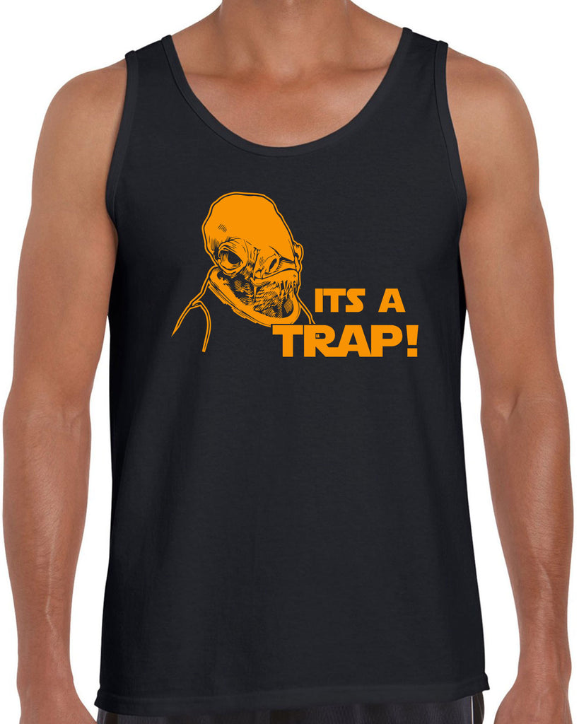 It's A Trap Tank Top Star Wars Admiral Ackbar Funny Geek Nerd 80s Movie Jedi Force Light Saber