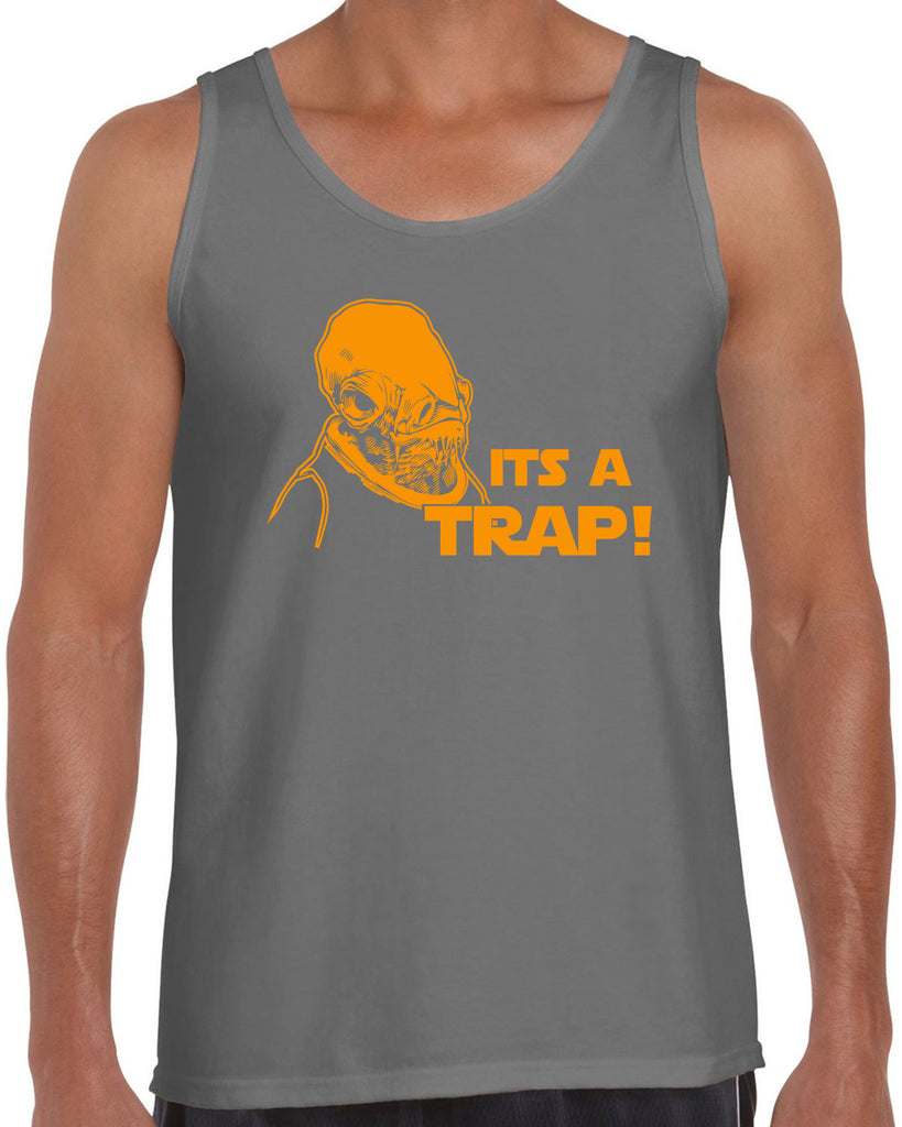 It's A Trap Tank Top Star Wars Admiral Ackbar Funny Geek Nerd 80s Movie Jedi Force Light Saber