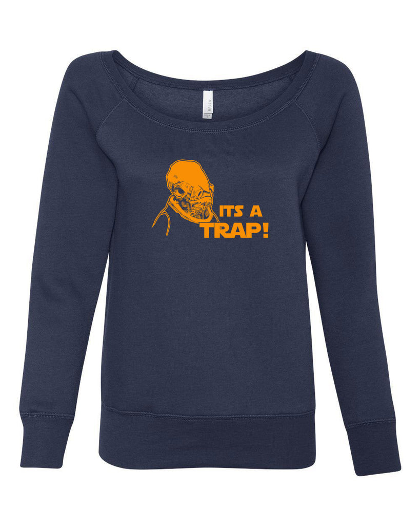 It's A Trap Hoodie Hooded Sweatshirt Star Wars Admiral Ackbar Funny Geek Nerd 80s Movie Jedi Force Light Saber