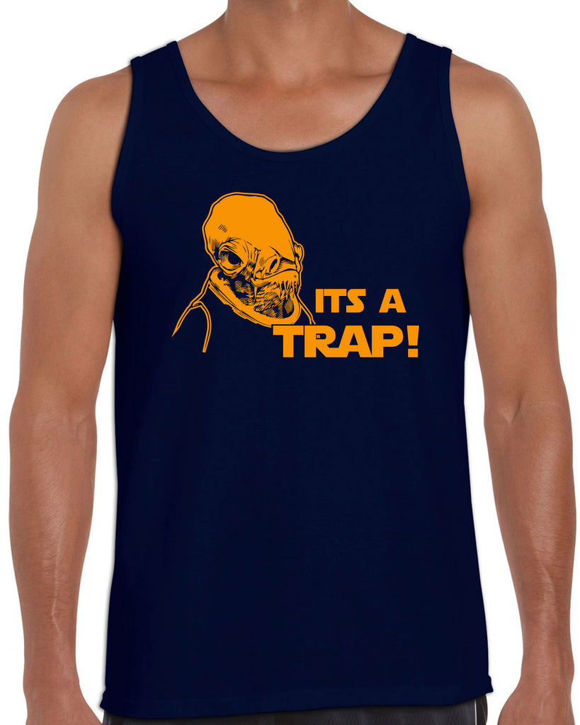 It's A Trap Tank Top Star Wars Admiral Ackbar Funny Geek Nerd 80s Movie Jedi Force Light Saber