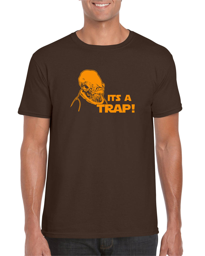 It's A Trap Mens T-Shirt Star Wars Admiral Ackbar Funny Geek Nerd 80s Movie Jedi Force Light Saber
