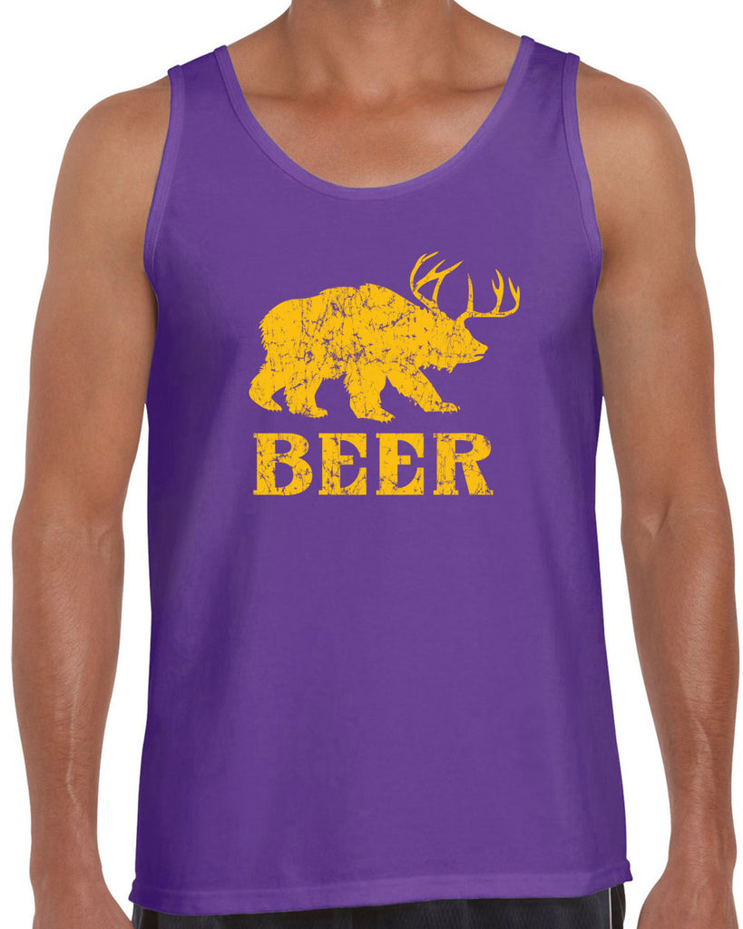 Beer Bear Deer Tank Top Party Costume Rude Vulgar Drunk Drinking Game College