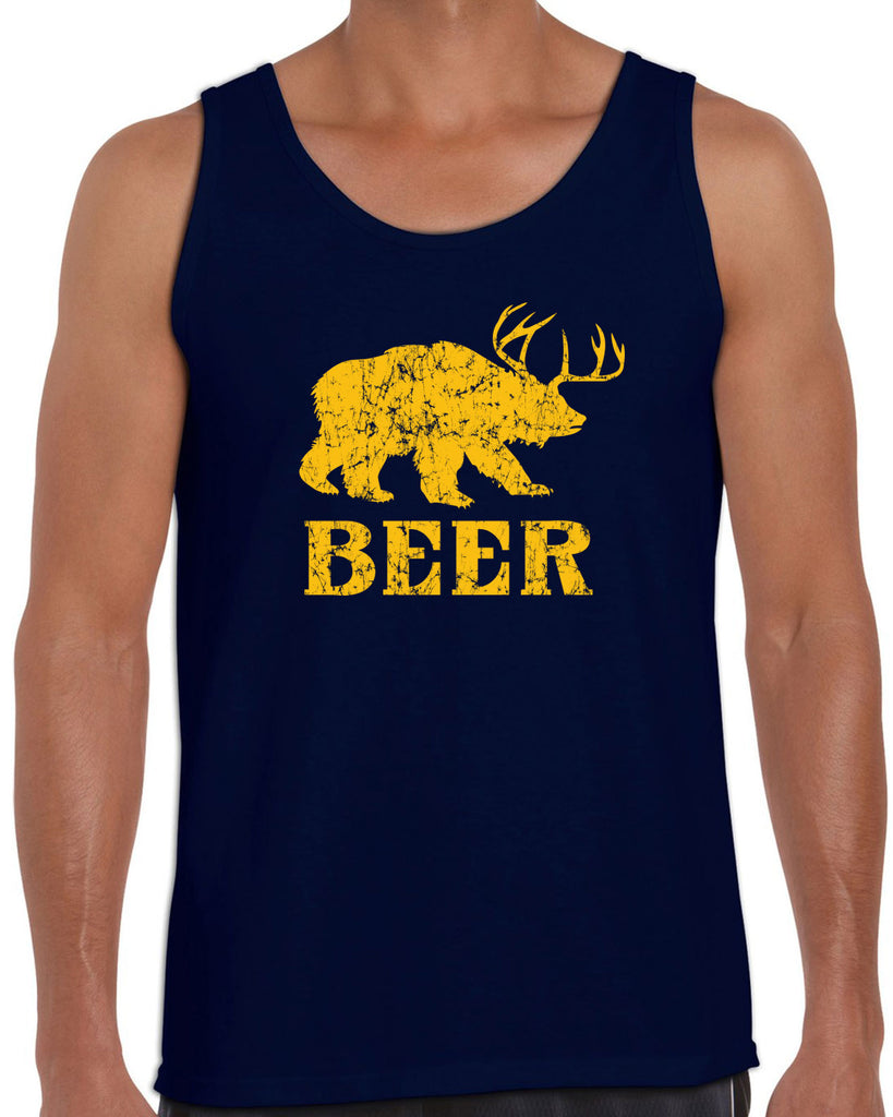 Beer Bear Deer Tank Top Party Costume Rude Vulgar Drunk Drinking Game College