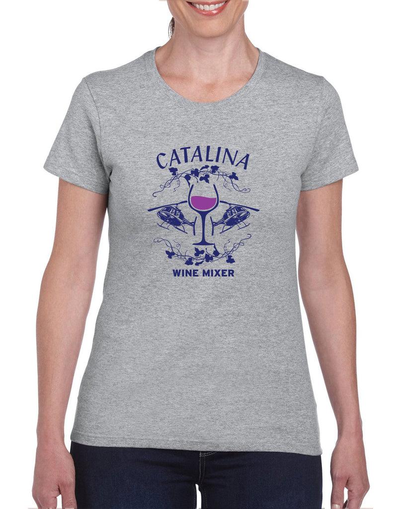 Catalina Wine Mixer Womens T-Shirt Step Brothers Movie Prestige Worldwide Boats N Hoes College Party