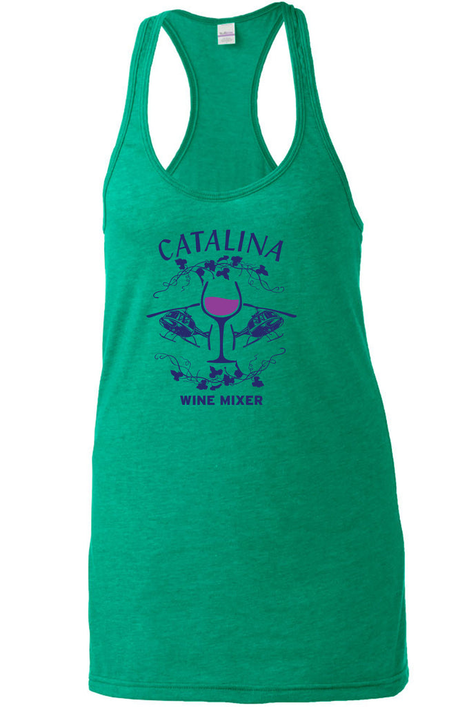 Women's Racer Back Tank Top - Catalina Wine Mixer