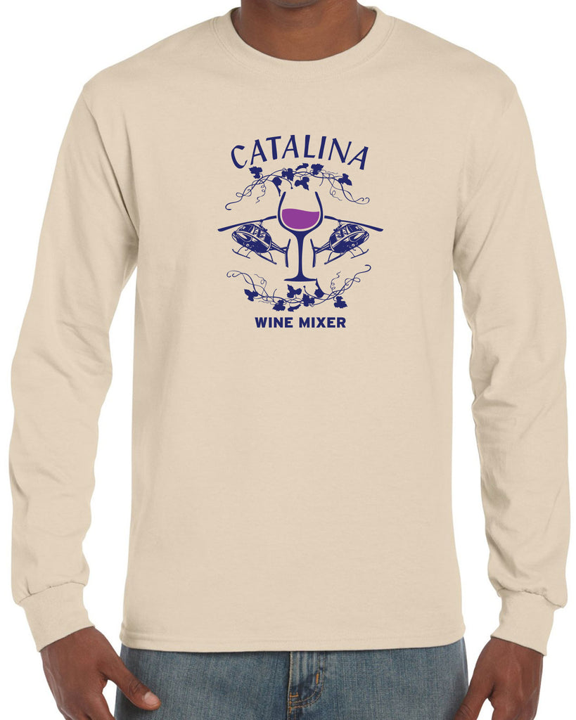Catalina Wine Mixer Long Sleeve Shirt Step Brothers Movie Prestige Worldwide Boats N Hoes College Party
