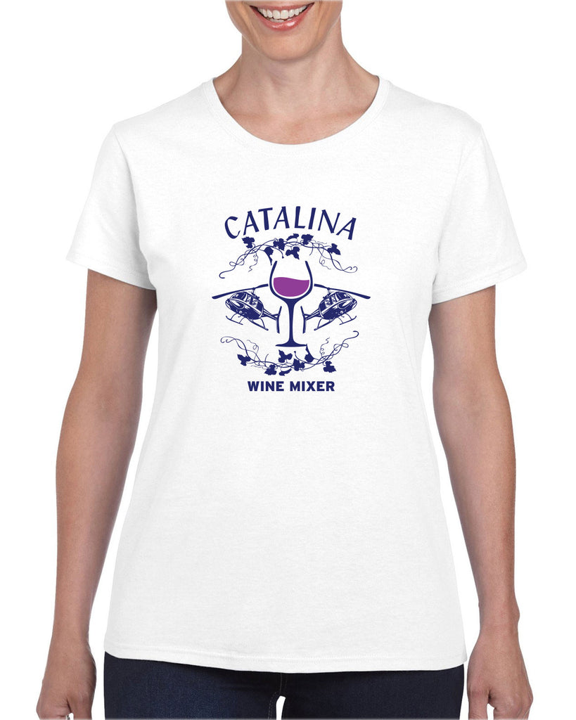 Catalina Wine Mixer Womens T-Shirt Step Brothers Movie Prestige Worldwide Boats N Hoes College Party