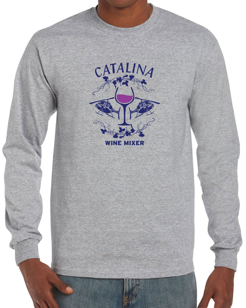 Catalina Wine Mixer Long Sleeve Shirt Step Brothers Movie Prestige Worldwide Boats N Hoes College Party