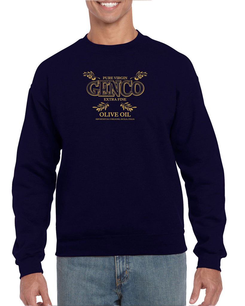 Genco Olive Oil Crew Sweatshirt Godfather Movie Mafia Mobster Don Corleone Halloween Costume