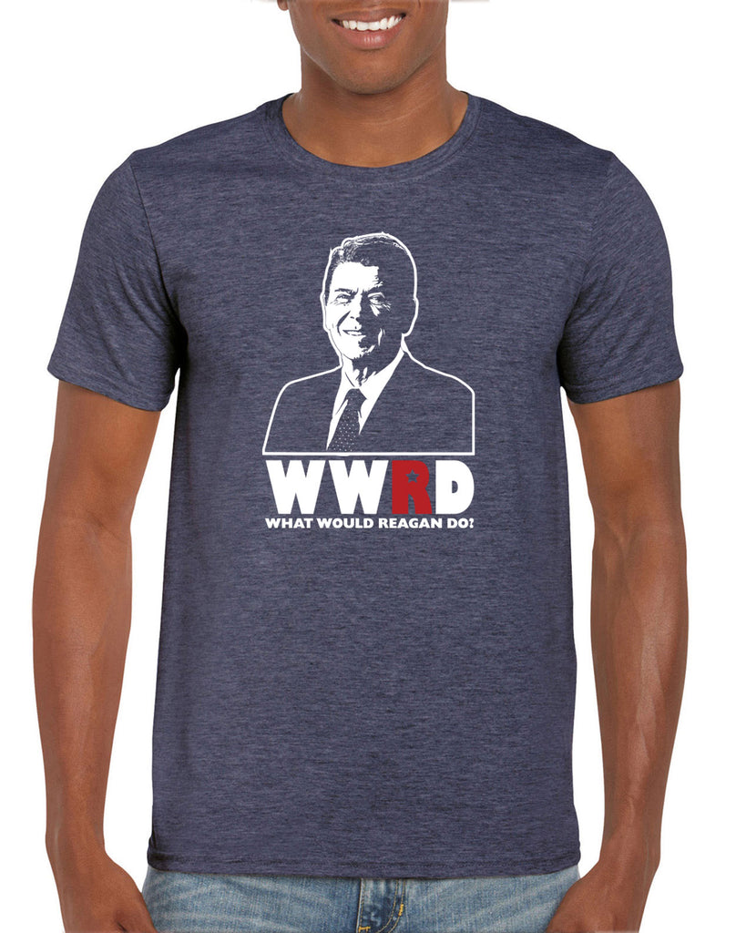 What Would Reagan Do? Bush 1984 Mens T-Shirt election campaign rally president 80s party costume vintage retro
