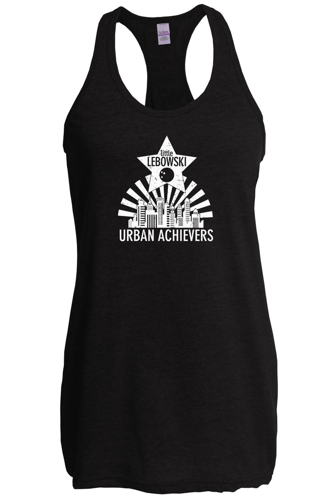 Little Lebowski Urban Achievers Racer Back Tank Top Racerback The Big 90s Movie Stoner Dude Abides Bowling Party College
