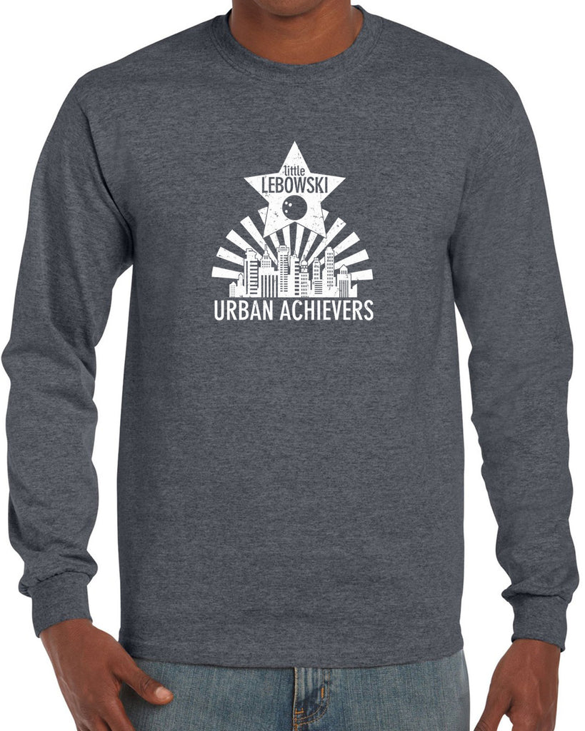 Little Lebowski Urban Achievers Long Sleeve Shirt The Big 90s Movie Stoner Dude Abides Bowling Party College