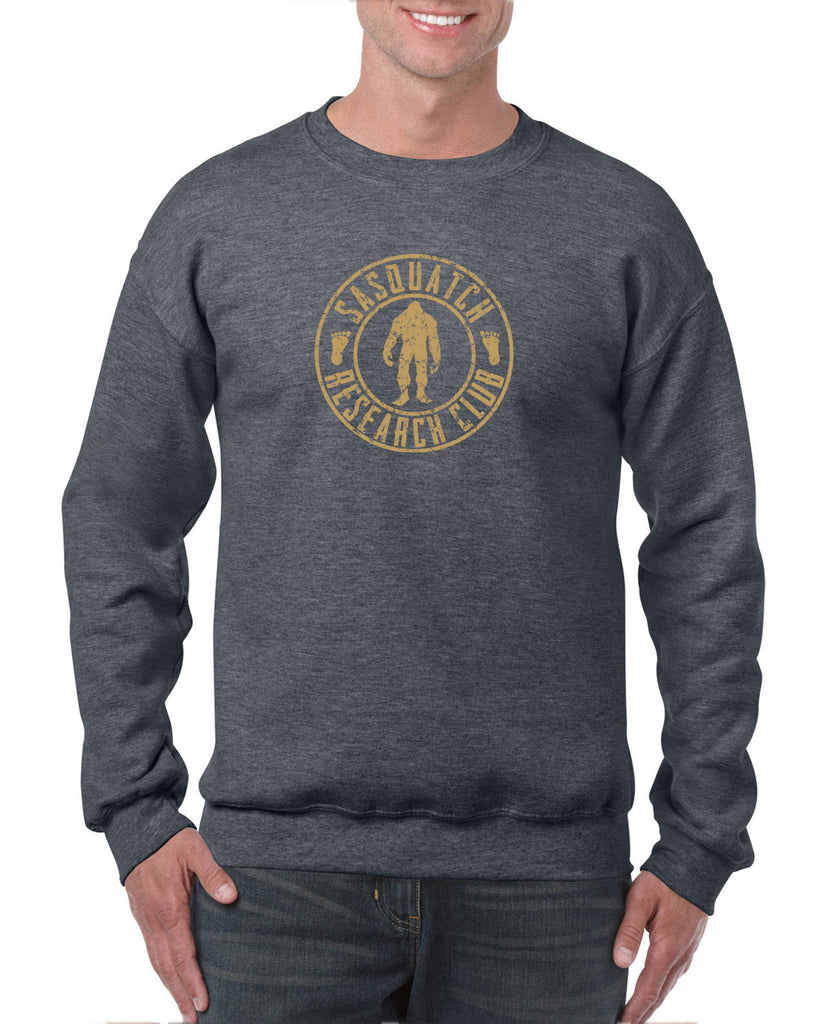 Sasquatch Research Club Crew Sweatshirt Yeti Bigfoot Squatching Gone Squatchin Squatch College Party Vintage