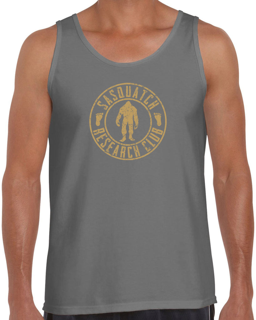 Sasquatch Research Club Tank Top Yeti Bigfoot Squatching Gone Squatchin Squatch College Party Vintage