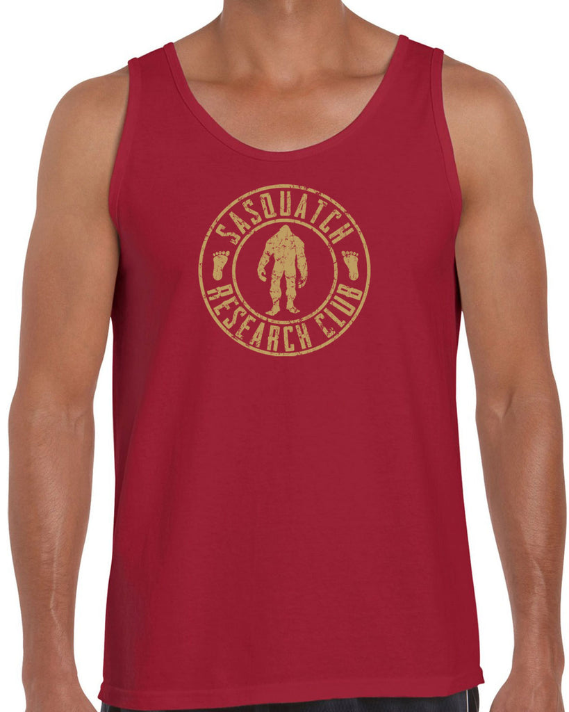 Sasquatch Research Club Tank Top Yeti Bigfoot Squatching Gone Squatchin Squatch College Party Vintage
