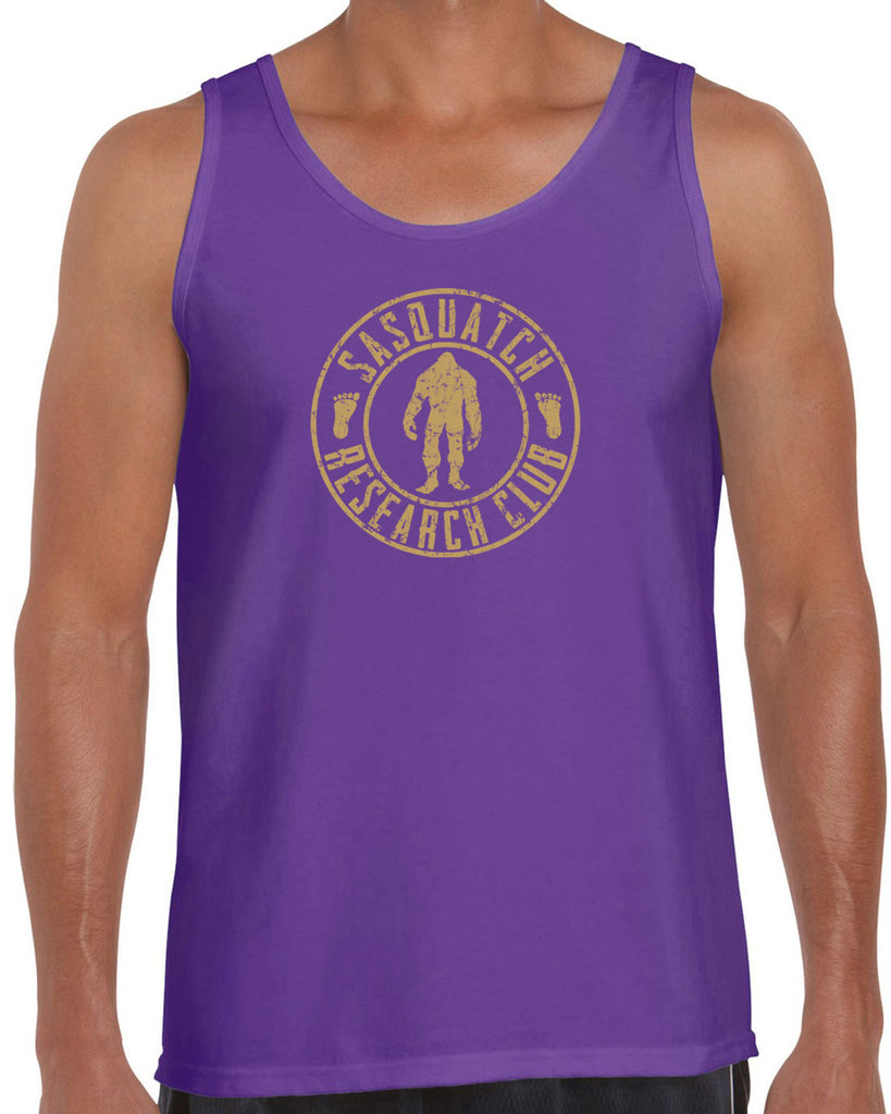 Sasquatch Research Club Tank Top Yeti Bigfoot Squatching Gone Squatchin Squatch College Party Vintage