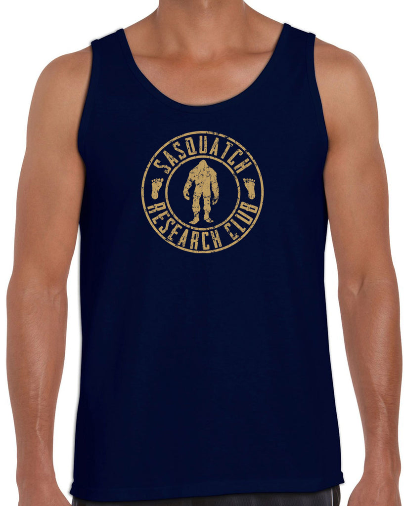 Sasquatch Research Club Tank Top Yeti Bigfoot Squatching Gone Squatchin Squatch College Party Vintage