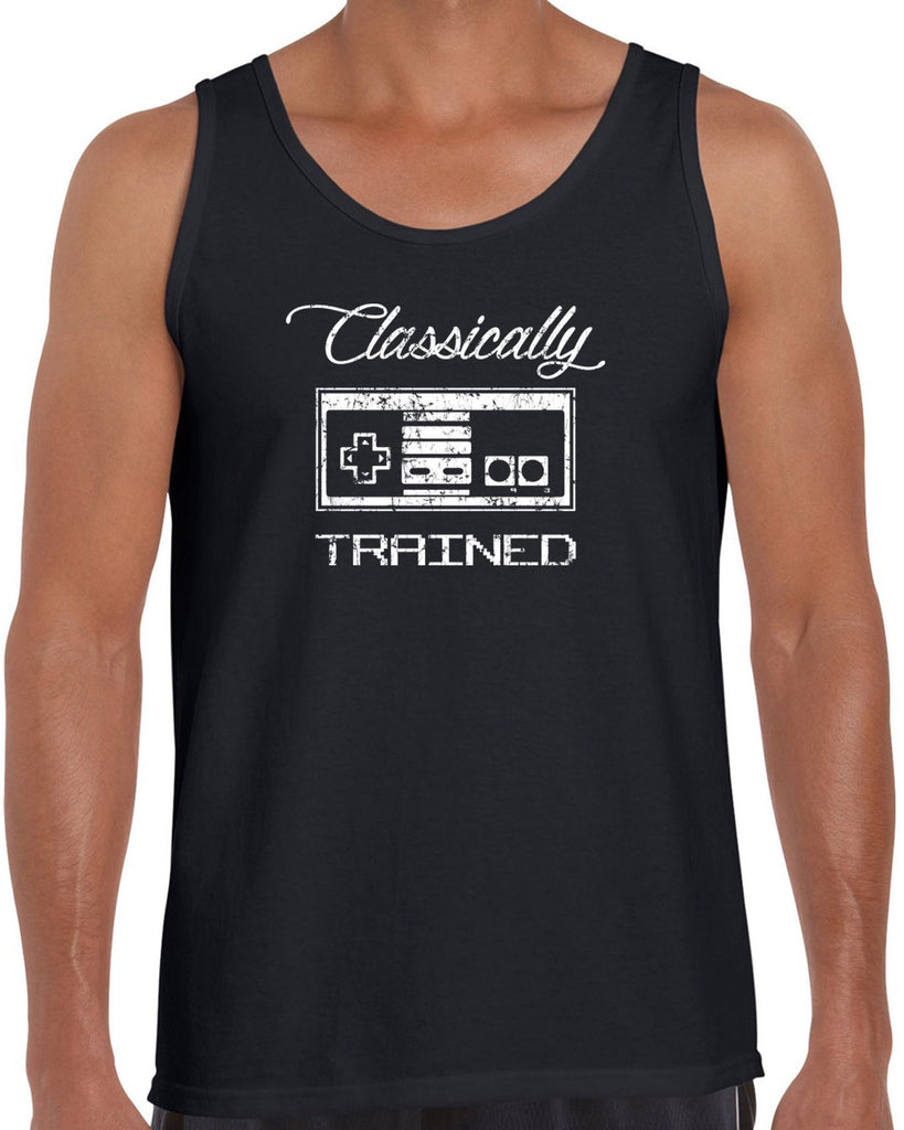 Classically Trained Tank Top Video Game Controller 80s Nintendo Noob Gamer Vintage Retro