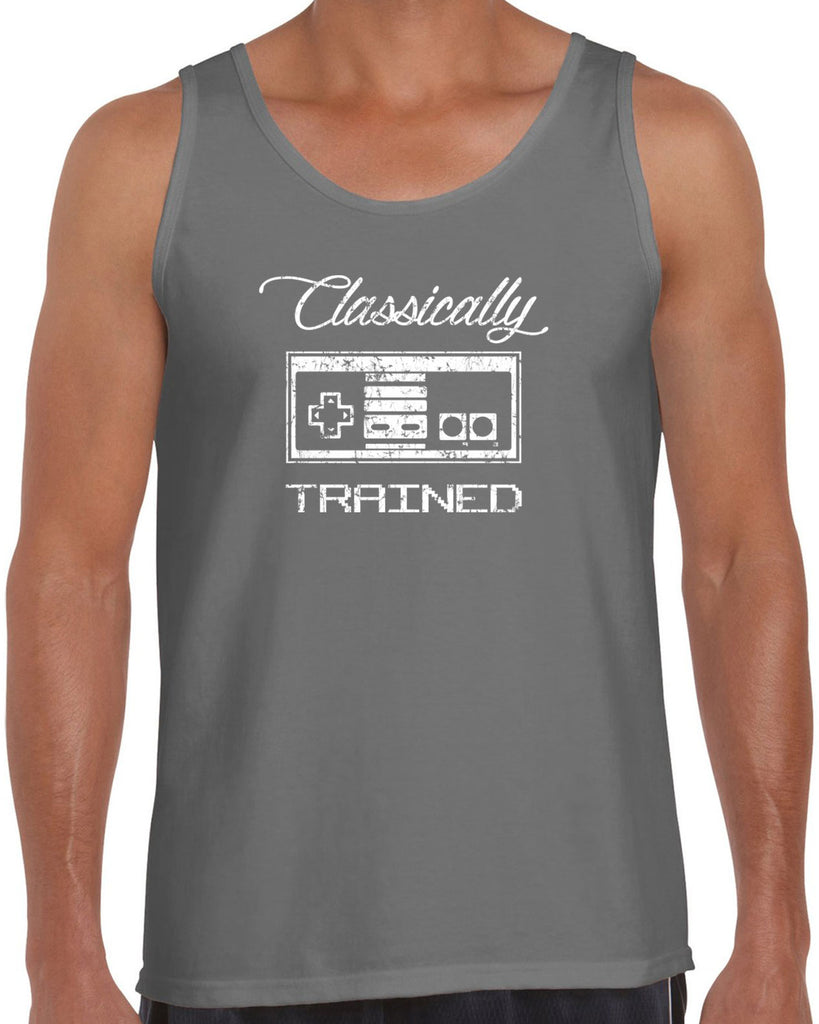 Classically Trained Tank Top Video Game Controller 80s Nintendo Noob Gamer Vintage Retro