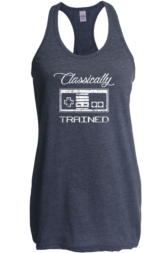 Classically Trained Racer Back Racerback Tank Top Video Game Controller 80s Nintendo Noob Gamer Vintage Retro