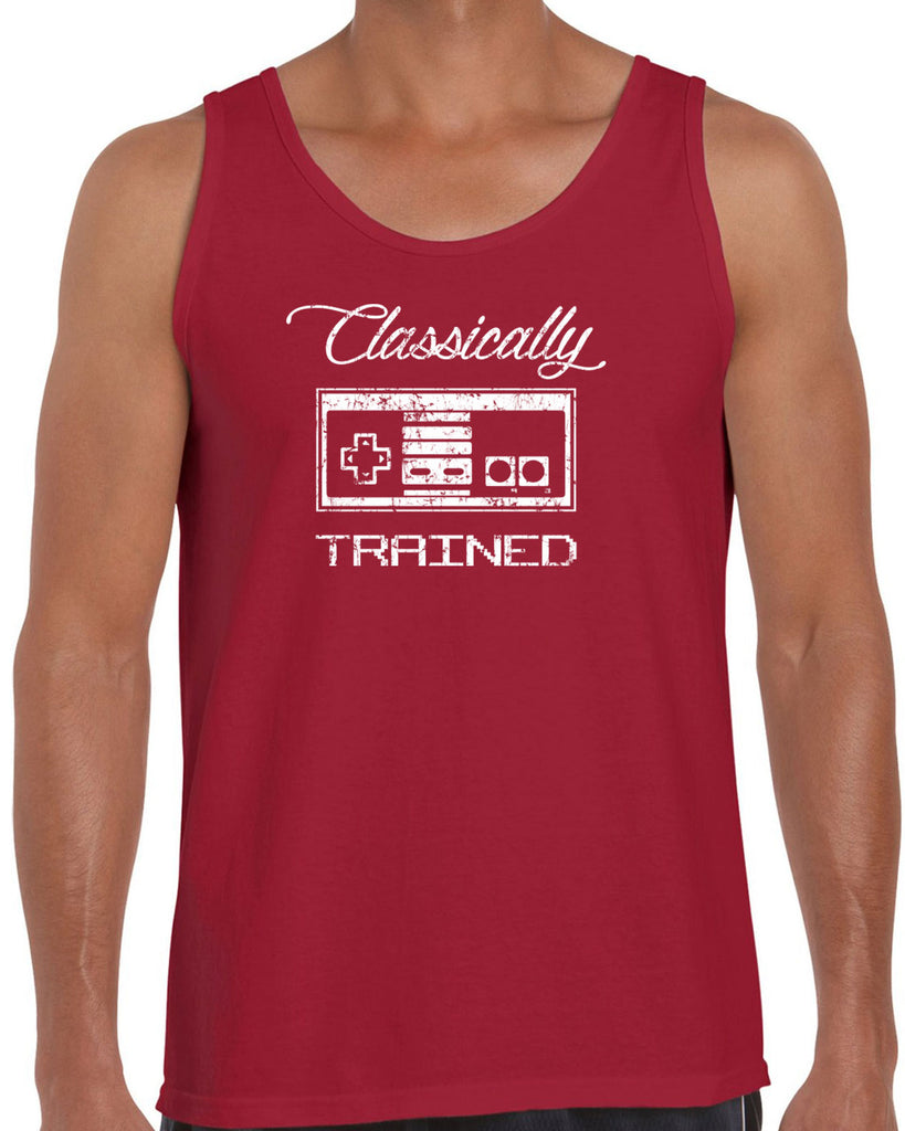 Classically Trained Tank Top Video Game Controller 80s Nintendo Noob Gamer Vintage Retro