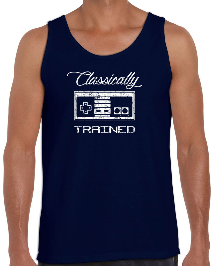 Classically Trained Tank Top Video Game Controller 80s Nintendo Noob Gamer Vintage Retro
