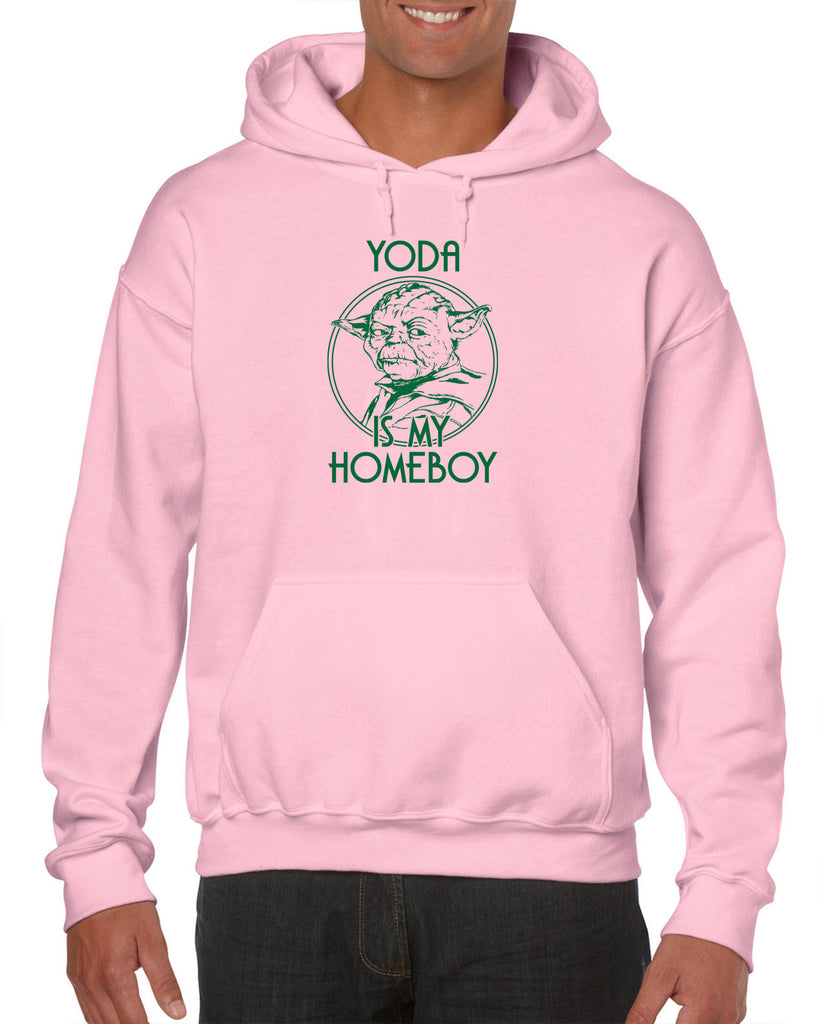 Yoda is my Homeboy Hoodie Jedi Star Wars Geek Nerd 80s Movie Lightsaber