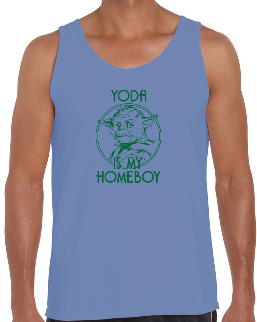 Yoda is my Homeboy Tank Top Jedi Star Wars Geek Nerd 80s Movie Lightsaber