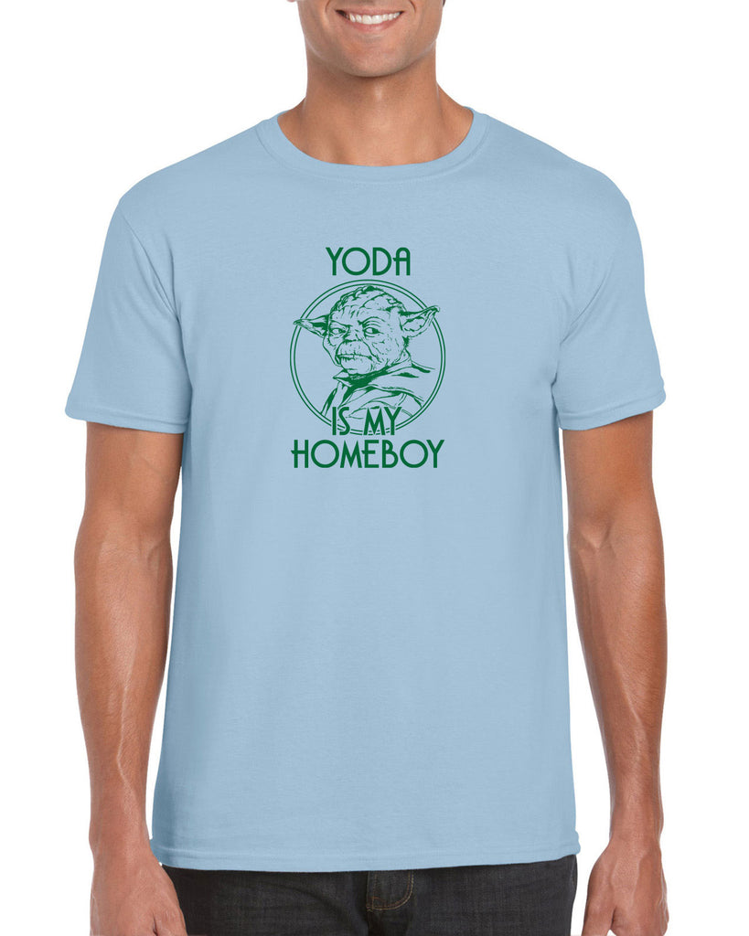 Yoda is my Homeboy Mens T-Shirt Jedi Star Wars Geek Nerd 80s Movie Lightsaber