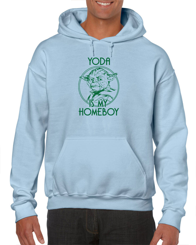 Yoda is my Homeboy Hoodie Jedi Star Wars Geek Nerd 80s Movie Lightsaber