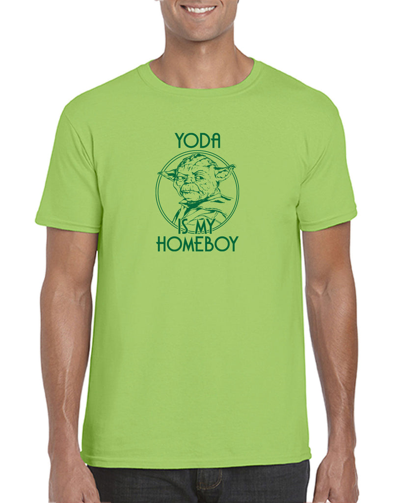 Yoda is my Homeboy Mens T-Shirt Jedi Star Wars Geek Nerd 80s Movie Lightsaber