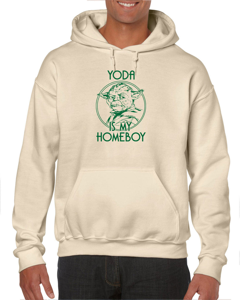 Yoda is my Homeboy Hoodie Jedi Star Wars Geek Nerd 80s Movie Lightsaber