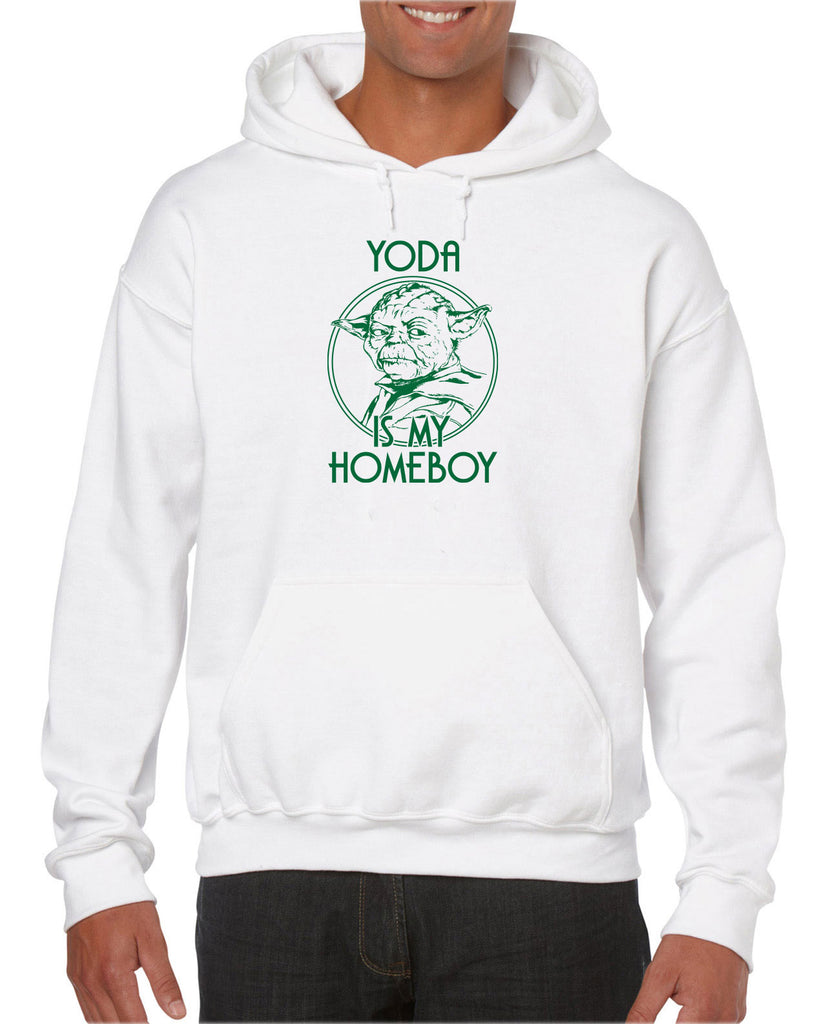 Yoda is my Homeboy Hoodie Jedi Star Wars Geek Nerd 80s Movie Lightsaber