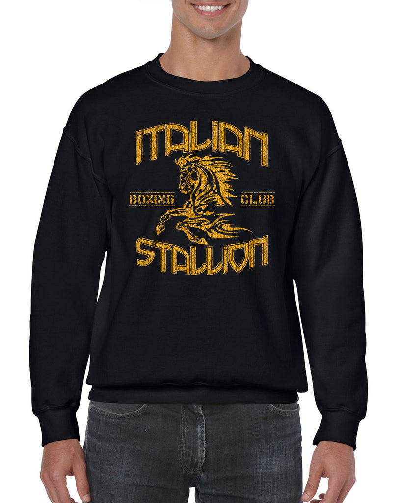 Hot Press Apparel Men's Sweatshirt Italian Stallion Rocky Men's Shirt Unisex Women's Sweatshirt Fighter Boxer Champion Eye of the Tiger Gift Present Halloween Costume Christmas Clothing Apparel Sale Silk Screen Handmade