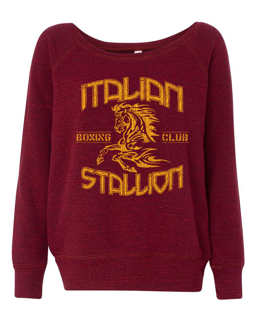 Women's Long Sleeve Off the Shoulder - Italian Stallion