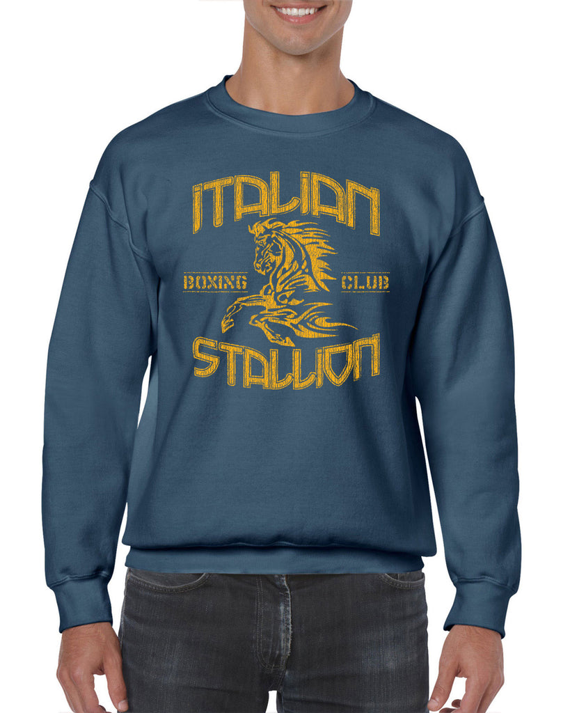 Hot Press Apparel Men's Sweatshirt Italian Stallion Rocky Men's Shirt Unisex Women's Sweatshirt Fighter Boxer Champion Eye of the Tiger Gift Present Halloween Costume Christmas Clothing Apparel Sale Silk Screen Handmade