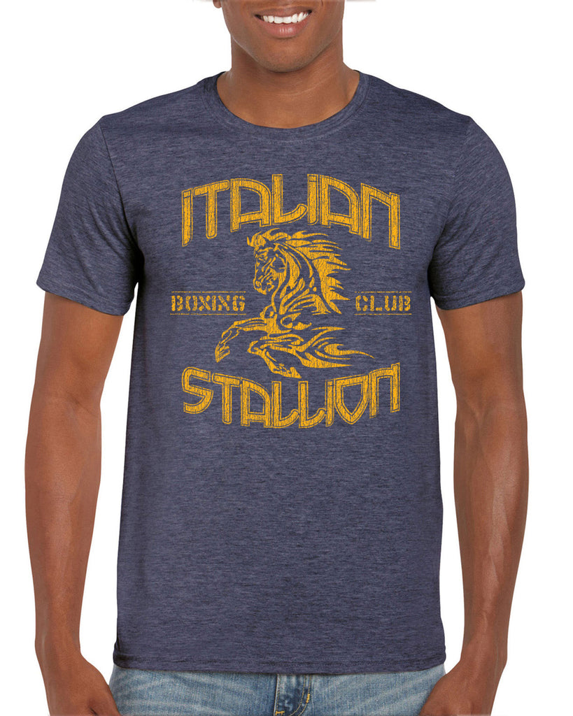 Hot Press Apparel Italian Stallion Boxer Fighter Champion 80s Movie Classic Party Costume Gift Present Stallone Horse Costume Sale Men's Shirt clothing apparel short sleeve Men's T-Shirt
