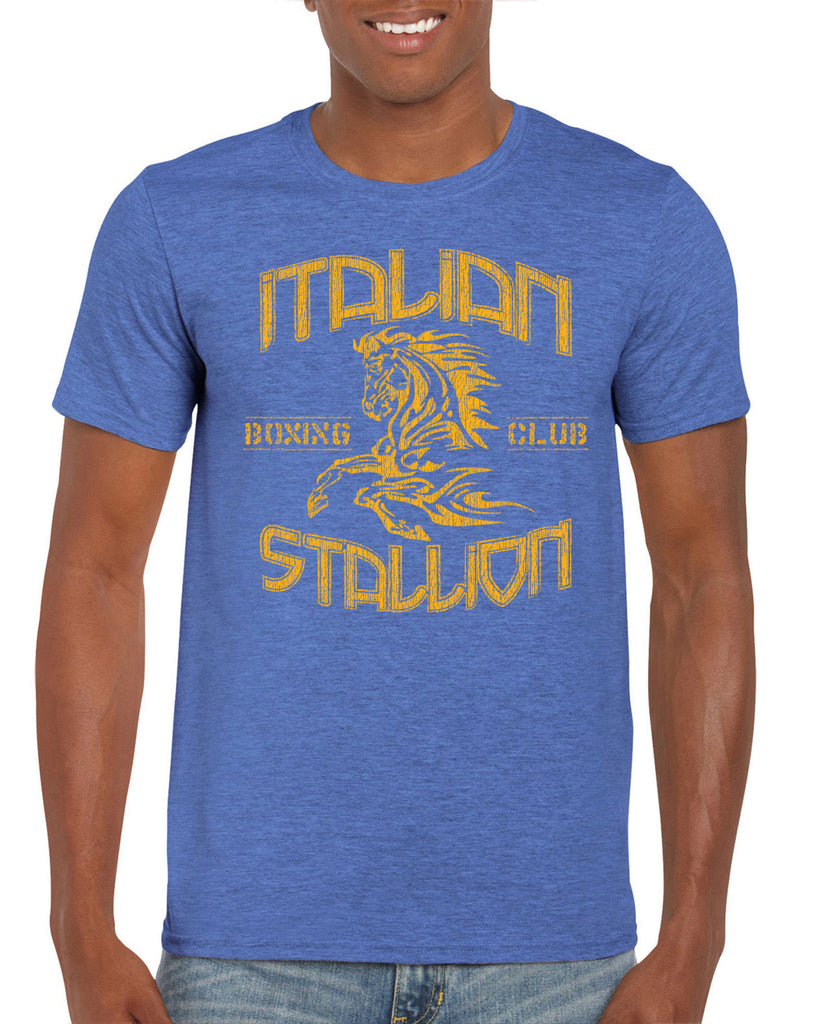 Hot Press Apparel Italian Stallion Boxer Fighter Champion 80s Movie Classic Party Costume Gift Present Stallone Horse Costume Sale Men's Shirt clothing apparel short sleeve Men's T-Shirt