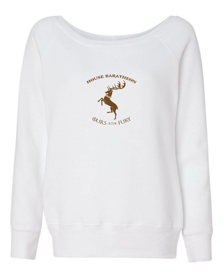Women's Off the Shoulder Sweatshirt - House Baratheon