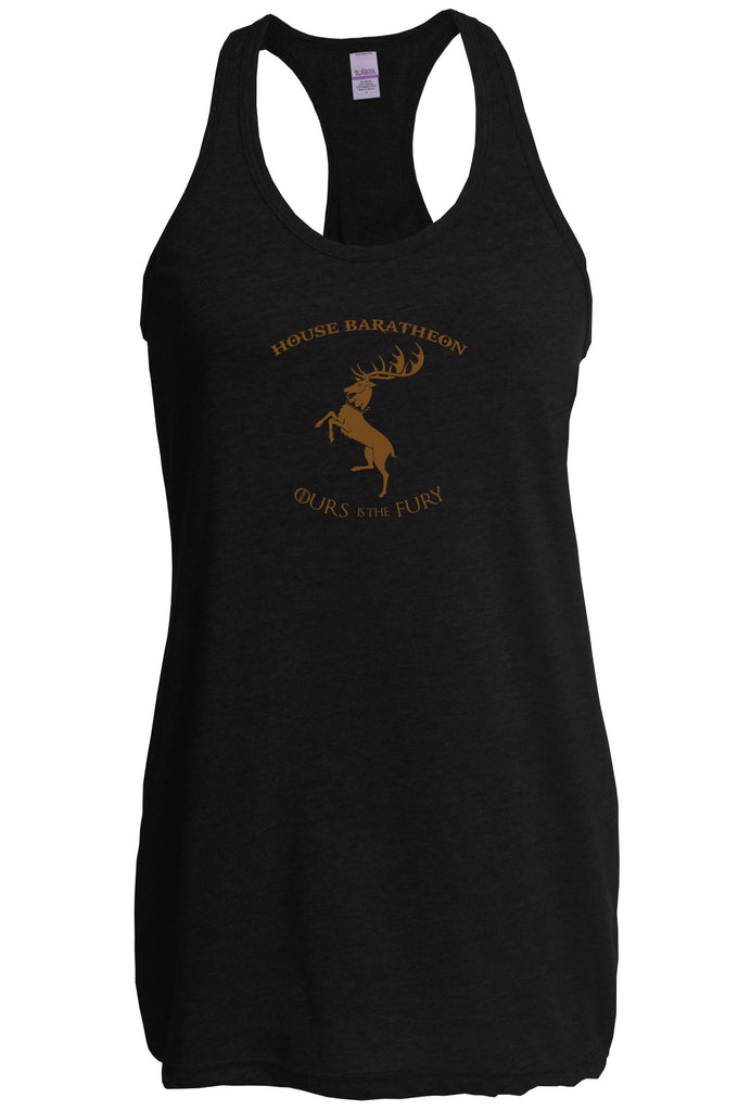 House Baratheon Racer Back Tank Top Racerback Tv Show Game Of Thrones Storm Lands Westeros Kings Landing Stag Vintage Retro