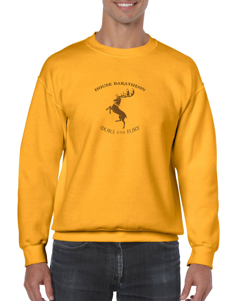 House Baratheon Crew Sweatshirt Tv Show Game Of Thrones Storm Lands Westeros Kings Landing Stag Vintage Retro