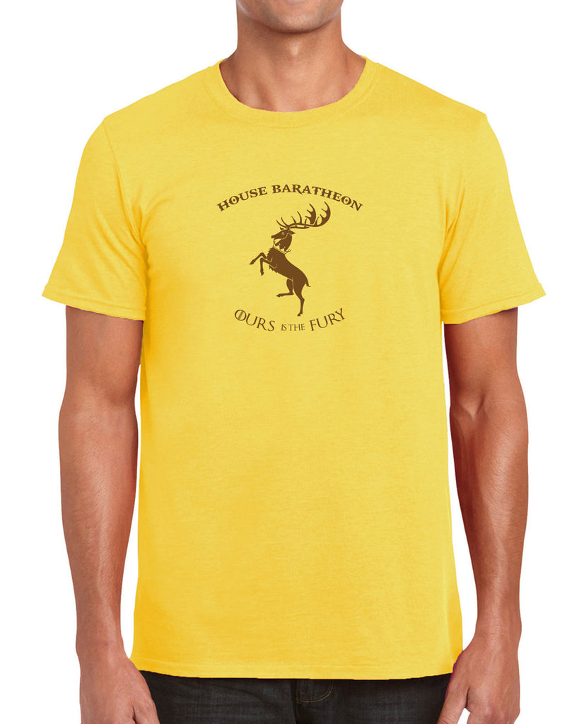 House Baratheon Mens T-Shirt Tv Show Game Of Thrones Storm Lands Westeros Kings Landing Stag Vintage Retro