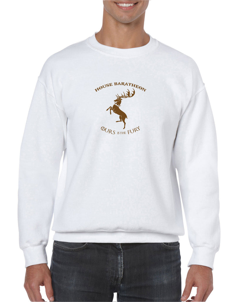 House Baratheon Crew Sweatshirt Tv Show Game Of Thrones Storm Lands Westeros Kings Landing Stag Vintage Retro