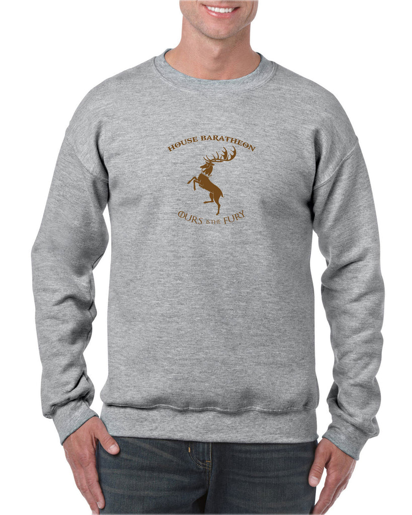 House Baratheon Crew Sweatshirt Tv Show Game Of Thrones Storm Lands Westeros Kings Landing Stag Vintage Retro