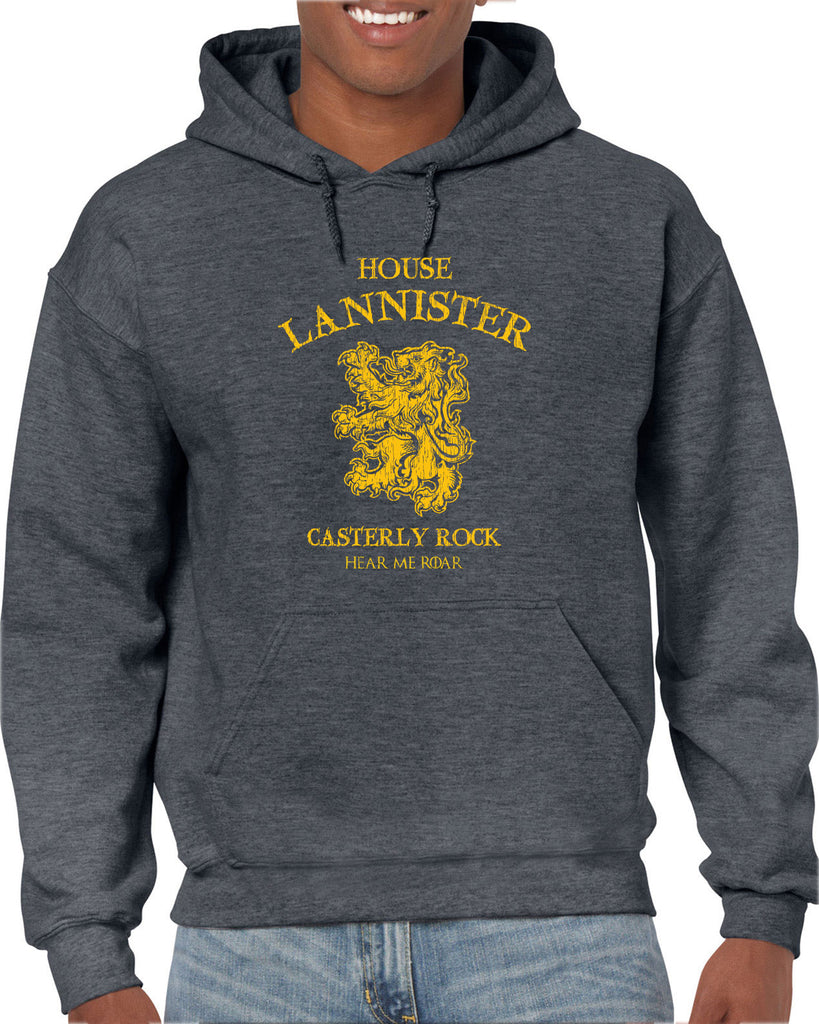 House Lannister Hooded Sweatshirt Hoodie funny games of thrones casterly rock tywin tyrion westeros castle king golden lion sigil