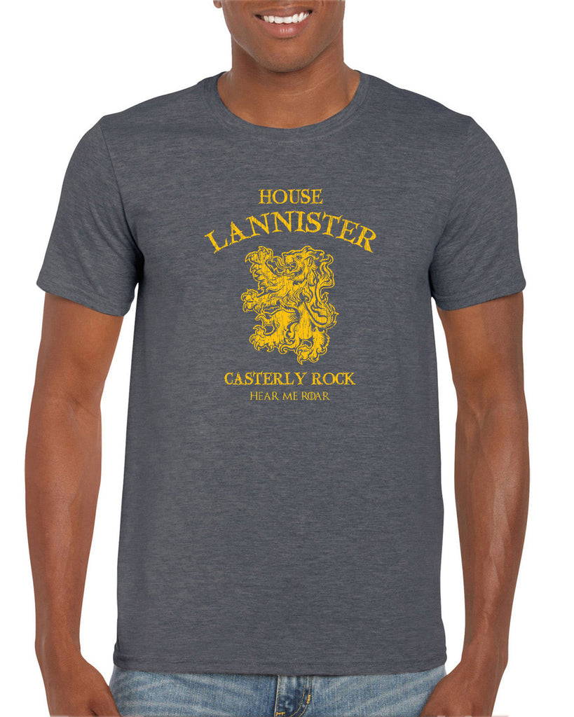 House Lannister Mens Long Sleeve Shirt funny games of thrones casterly rock tywin tyrion westeros castle king golden lion sigil