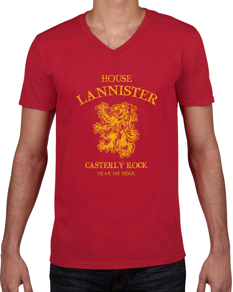 Men's V-Neck T-Shirt - House Lannister