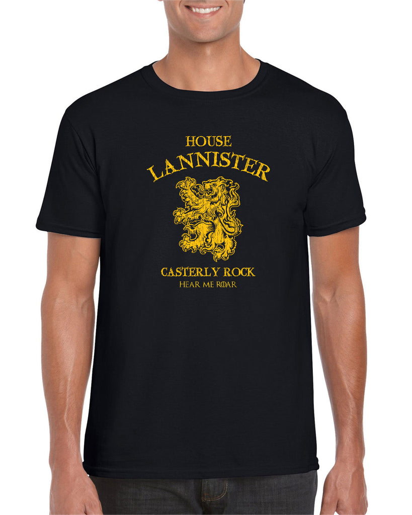House Lannister Mens Long Sleeve Shirt funny games of thrones casterly rock tywin tyrion westeros castle king golden lion sigil