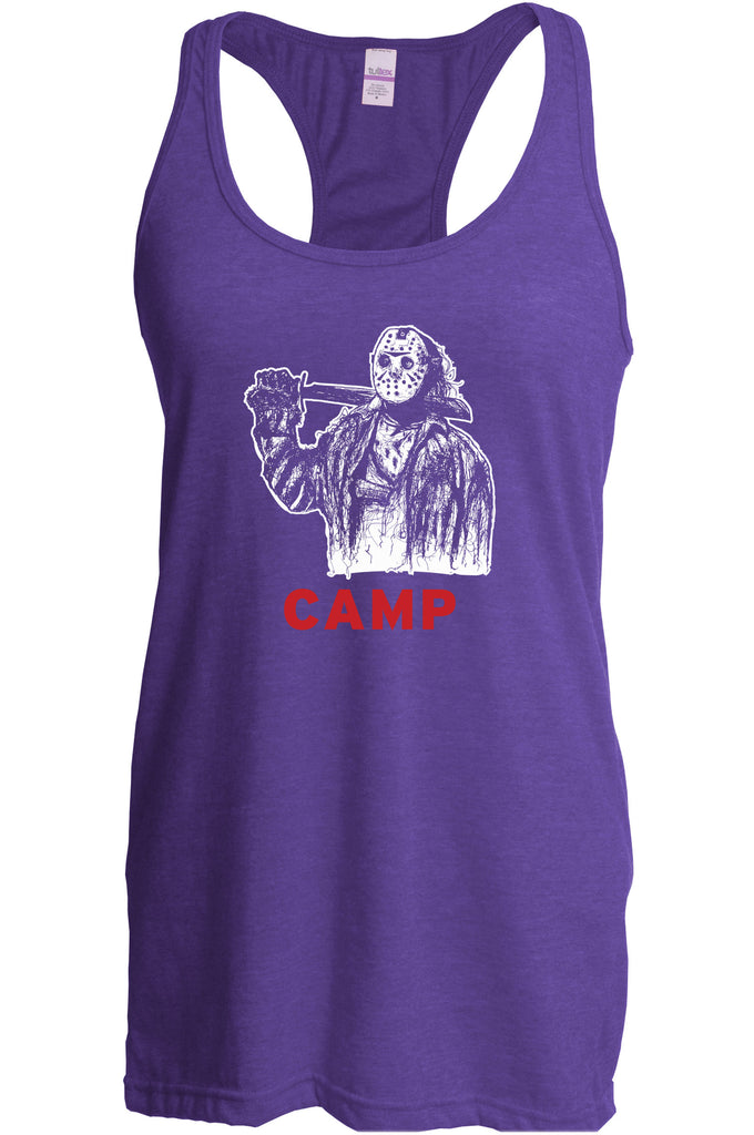 Women's Racer Back Tank Top - Camp Jason Voorhees