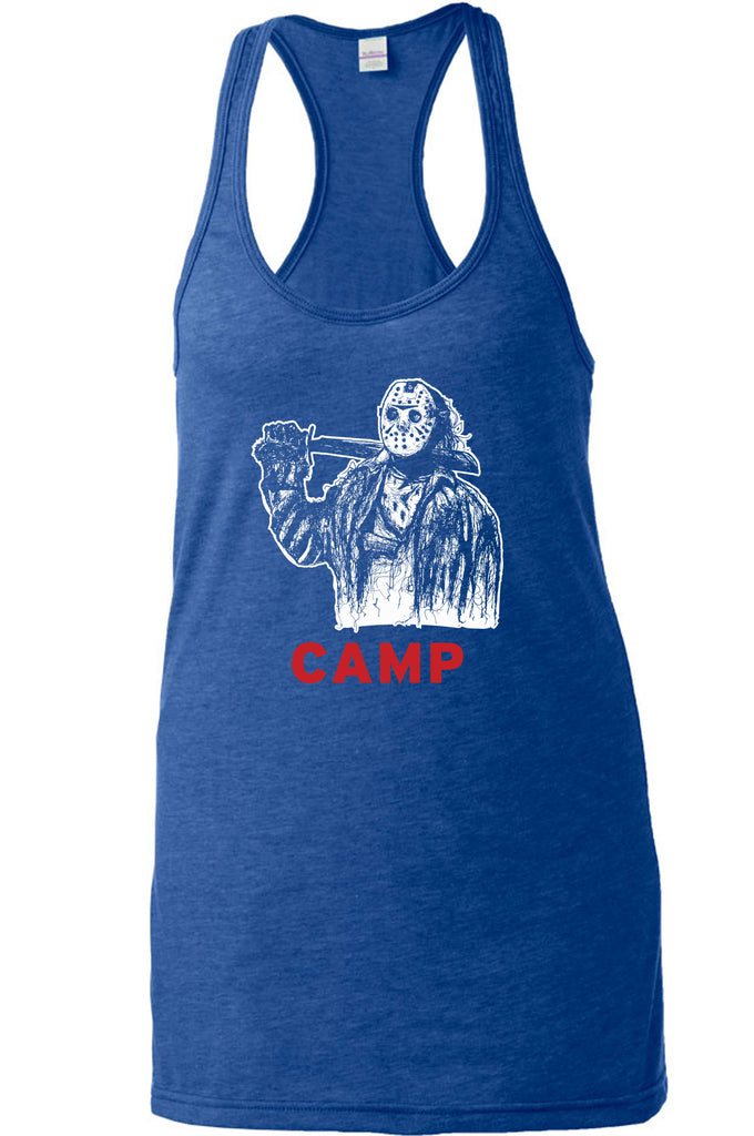 Women's Racer Back Tank Top - Camp Jason Voorhees